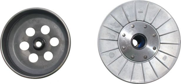 Clutch - Drive Pulley with Clutch Bell, Yamaha, Majesty 250, 16 Spline