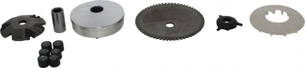 Clutch - Variator, GY6, 50cc, 26 Spline