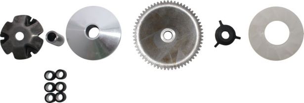 Clutch - Variator, GY6, 50cc, 26 Spline