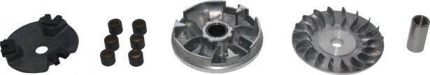 Clutch - Variator, Yamaha, 50cc, 4 Stroke, 17 Spline