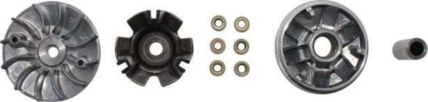 Clutch - Variator, GY6, 125cc to 150cc, 19 Spline