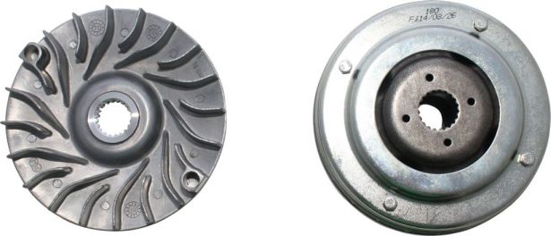 Clutch - Variator, Linhai, 13.3cm, 20 Spline, 400cc, ATV/UTV/CUV