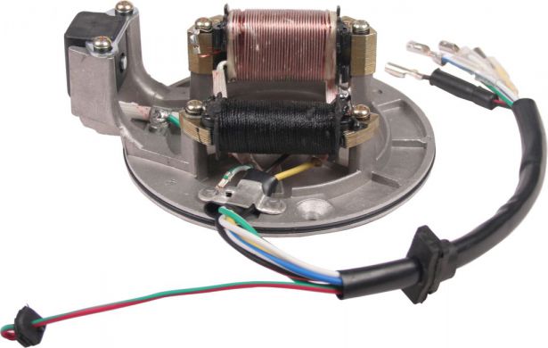 Stator - Magneto Coil, 50cc to 150cc, 6 Wire