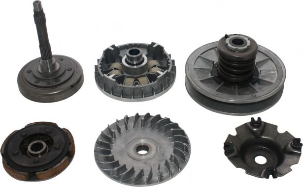 Clutch - Complete Assembly, Torque Convertor, Variator, Clutch Weight, Linhai, 520cc, 550cc, 600cc