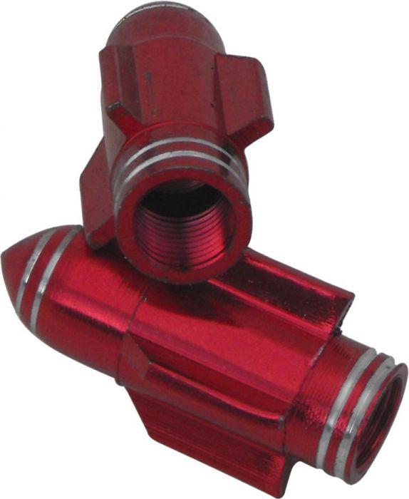 Valve Stem Caps - Red Rockets 