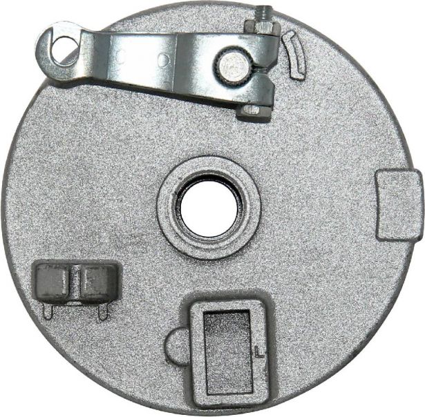 Brake Hub - Drum Brake Backing Plate, Left Side, ATV, 50cc to 250cc