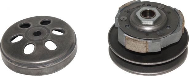 Clutch - Driven Pulley with Clutch Bell, Honda, 125cc, 19 Spline