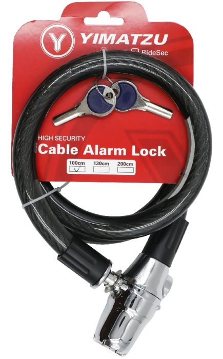 Lock -  Heavy Duty Cable Lock, Alarm, 100cm / 40in