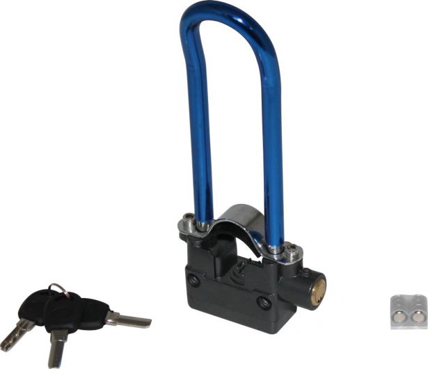 Lock - 13mm U-Lock, 70X233mm, Alarm, Blue