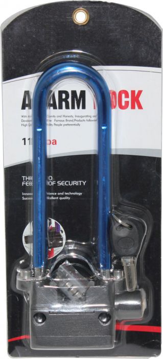 Lock - 13mm U-Lock, 70X233mm, Alarm, Blue