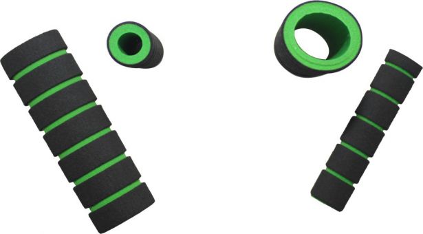 Hand Grips - Foam, Green, 4pc Set