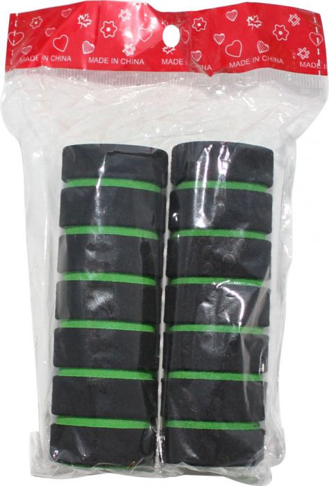 Hand Grips - Foam, Green, 4pc Set