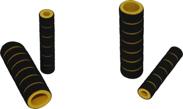 Hand Grips - Foam, Yellow, 4pc Set