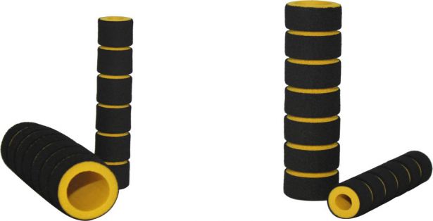 Hand Grips - Foam, Yellow, 4pc Set