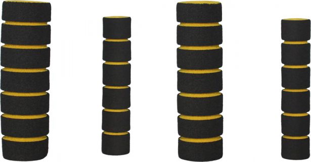 Hand Grips - Foam, Yellow, 4pc Set