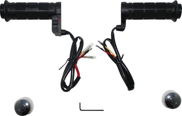 Heated Throttle Grips - Universal 22mm/27mm, 3-Stage, ATV/Snowmobile