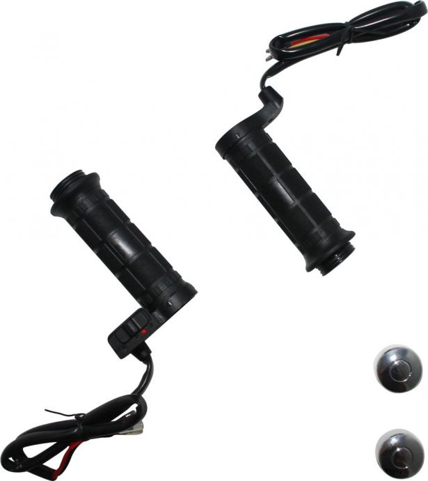 Heated Throttle Grips - Universal 22mm/27mm, 3-Stage, ATV/Snowmobile