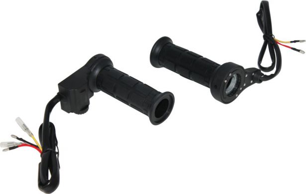 Heated Throttle Grips - Universal 22mm/27mm, 10-Stage, Twist Throttle