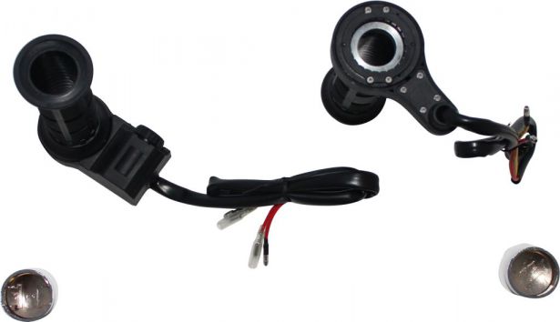 Heated Throttle Grips - Universal 22mm/27mm, 10-Stage, Twist Throttle