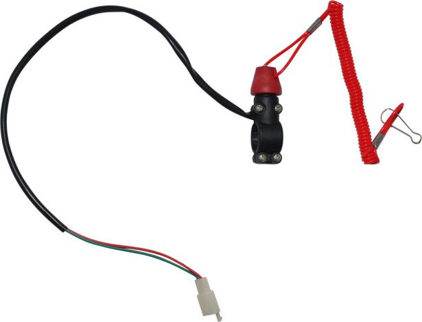 Kill Cord - Safety Tether, Handle Bar Mount