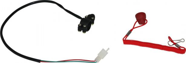 Kill Cord - Safety Tether, Handle Bar Mount