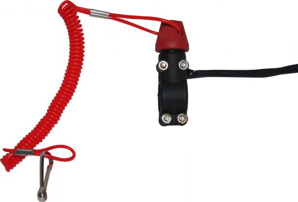 Kill Cord - Safety Tether, Handle Bar Mount