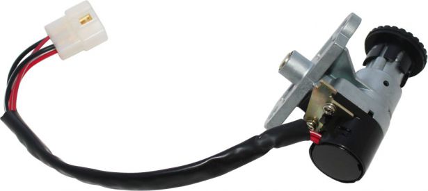 Ignition Key Switch - Vento Zip, 4 pin Male, Steering Lock