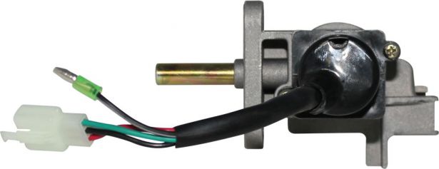 Ignition Key Switch - 4 pin Male, Metal, Steering Lock, Scooter