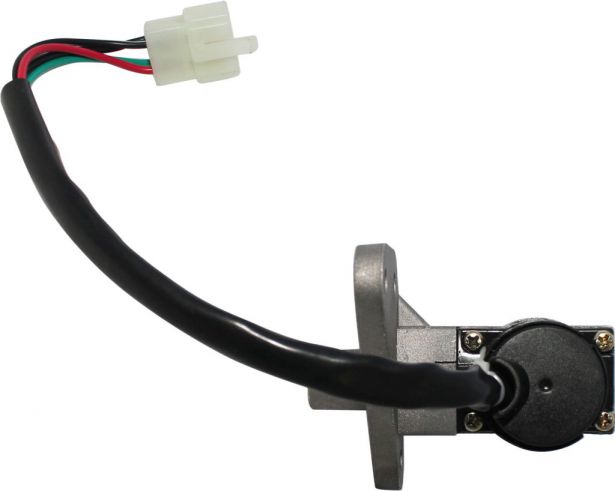 Ignition Key Switch - 4 Wire, 4 pin Male, Metal, Steering Lock, Scooter, GY6