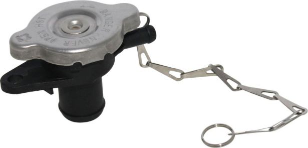 Radiator Cap and Spout Assembly - 150cc to 400cc, ATV, Dirt Bike, 300cc, 2x4, 4x4 and 4x4 IRS