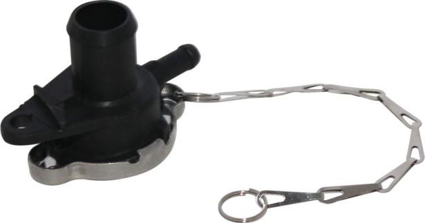 Radiator Cap and Spout Assembly - 150cc to 400cc, ATV, Dirt Bike, 300cc, 2x4, 4x4 and 4x4 IRS