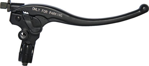 Brake Lever - Right Hand, Aluminum, Black, 150cc to 400cc, ATV, Dirt Bike, 300cc, 2x4, 4x4 and 4x4 IRS