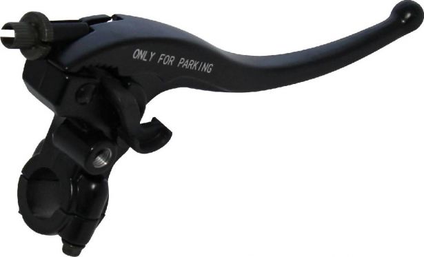 Brake Lever - Right Hand, Aluminum, Black, 150cc to 400cc, ATV, Dirt Bike, 300cc, 2x4, 4x4 and 4x4 IRS