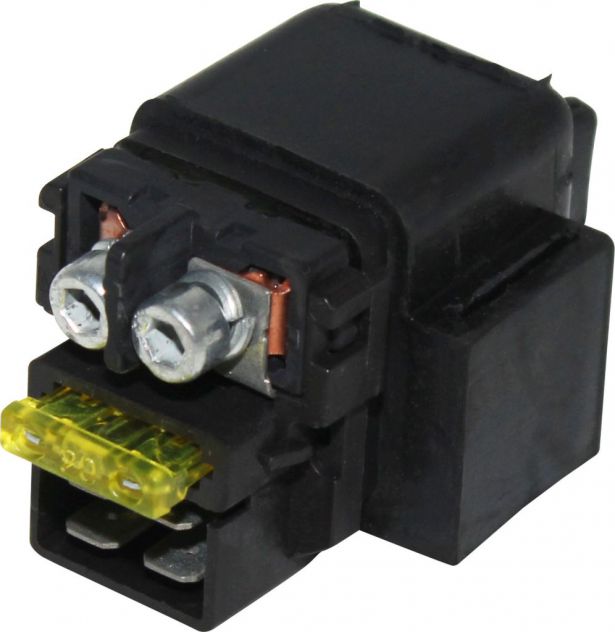 Starter Relay - Starter Solenoid, Fuse Based with 2 Fuses, 500cc, 550cc, Buyang, Feishen, Gio, Chironex