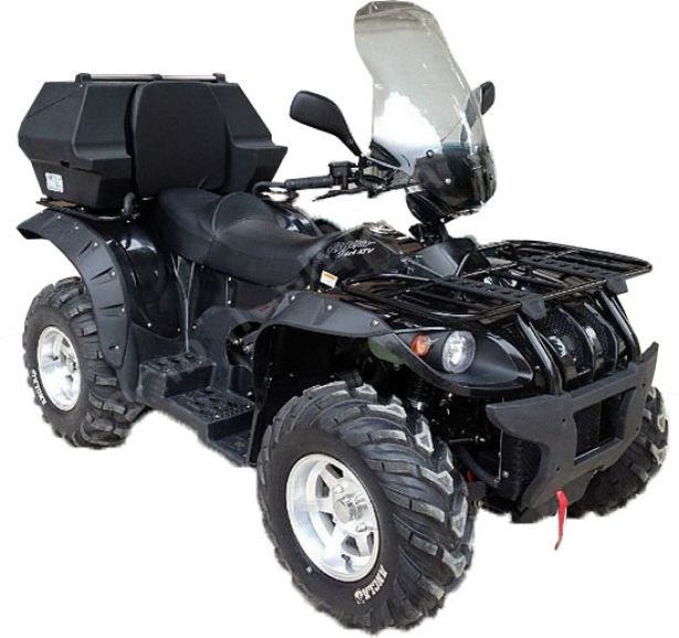 ATV Windshield - Handle Bar Mount, Full Rise, 65cm