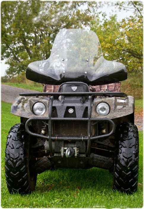 ATV and Motorcycle Windshield - Handle Bar Mount, Double Wide, 92cm