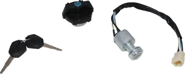 Ignition Key Switch - XY1100, Chironex 1000cc, 1100cc,  with Lockable Gas Cap