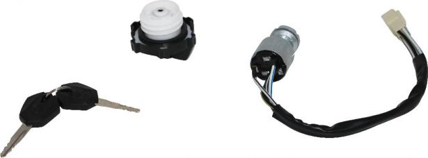 Ignition Key Switch - XY1100, Chironex 1000cc, 1100cc,  with Lockable Gas Cap