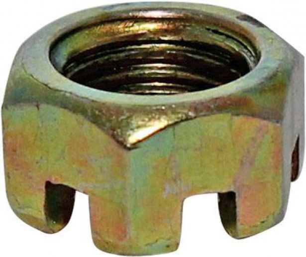 Slotted Nut - Castle Nut, M12-1.5, XY1100, Chironex 1000cc, 1100cc (1pc)