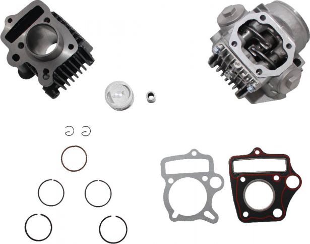 Top End Assembly - 50cc, Air Cooled, Complete Top End Assembly