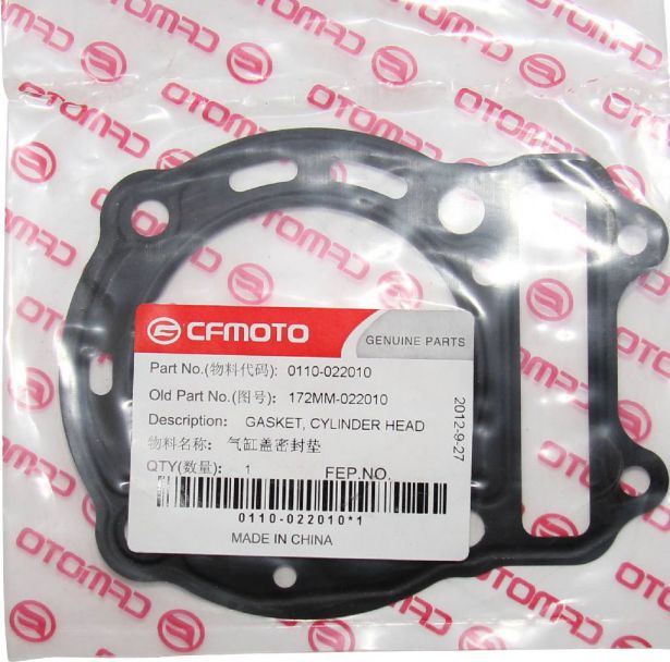 Gasket Set - Head & Base Gasket Set, Honda, CF Moto, Hammerhead, Baja, Chironex, 172MM, 250cc