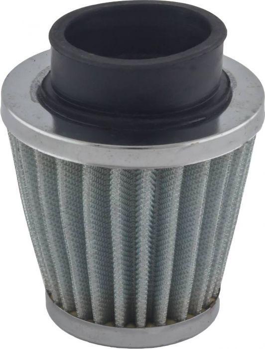 Air Filter - 40mm, Tall Stack (65mm), Chrome