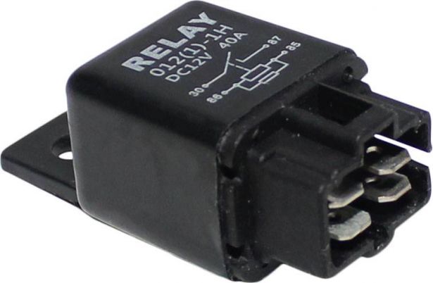 Starter Relay - Power Relay, 12V 40A, 50cc to 250cc