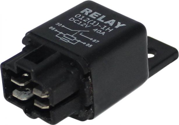 Starter Relay - Power Relay, 12V 40A, 50cc to 250cc