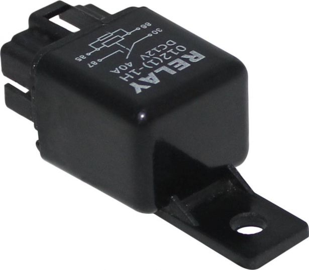 Starter Relay - Power Relay, 12V 40A, 50cc to 250cc