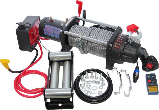 Winch - MNPS 8000lb, 12 Volt, Wireless Remote and Cabled Switch