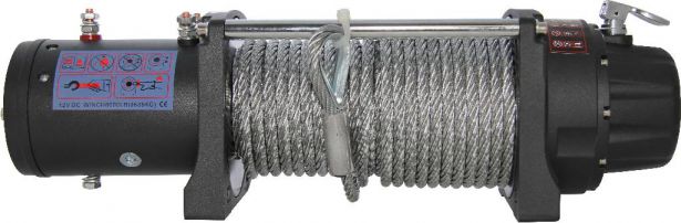 Winch - MNPS 8000lb, 12 Volt, Wireless Remote and Cabled Switch