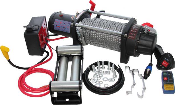 Winch - MNPS 9500lb, 12 Volt, Wireless Remote and Cabled Switch