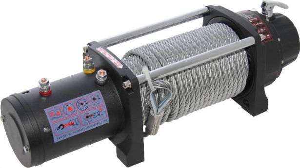 Winch - MNPS 9500lb, 12 Volt, Wireless Remote and Cabled Switch