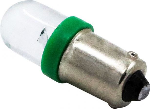 Light Bulb - LED, 12V, 3W, Single Contact, Green